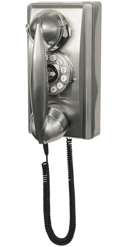 Crosley 302 Wall Phone Brushed Chrome Architecturals Net Crosley 302 Wall Phone Brushed Chrome