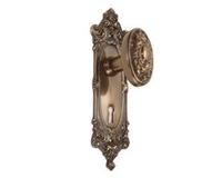 Marseilles Passage Door Set - Antique Brass