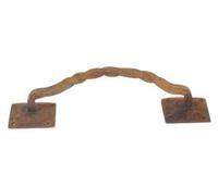 Forged Iron Gate Handle Pull - Rust