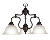Countryside 3 Light Bronze Chandelier