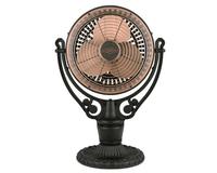 Victorian Desk Fan - Pewter & Black