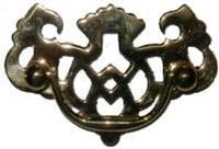 Pierced Chippendale Drawer Pull - 2"