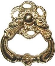 Colonial Revival Single Post Pull - Brass 