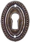 Oval Keyhole Cover-Old World Patina