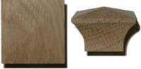 Oak Mission Knob - 1 1/2"