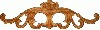 Embossed Oak Ornament - 4 5/16"h x 14 3/16"